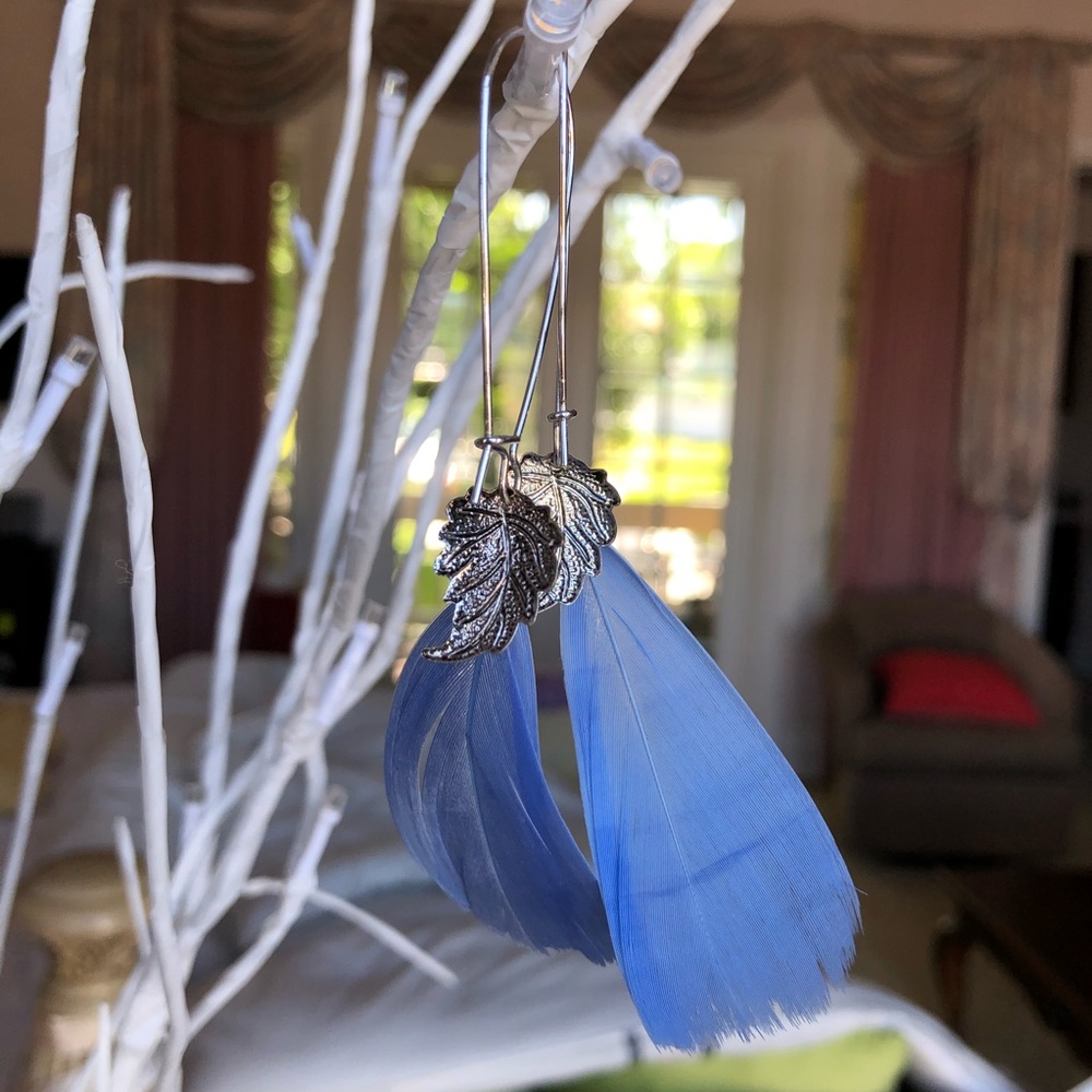 Unique Feather & Leaf Earrings!